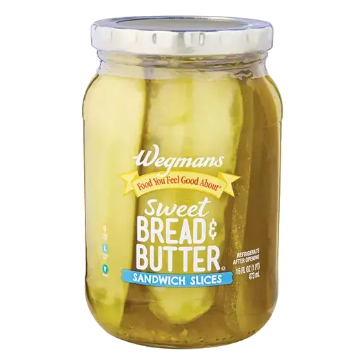 Sweet Bread & Butter Sandwich Slice Pickles