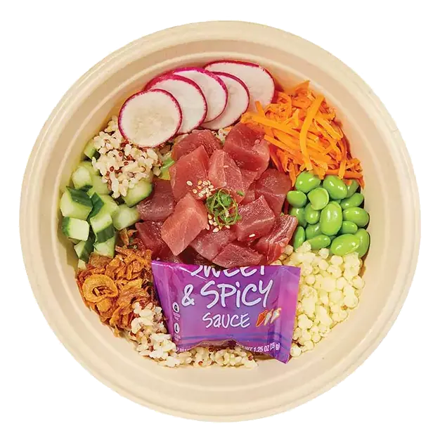 Sweet & Spicy Ahi Tuna Poke Bowl