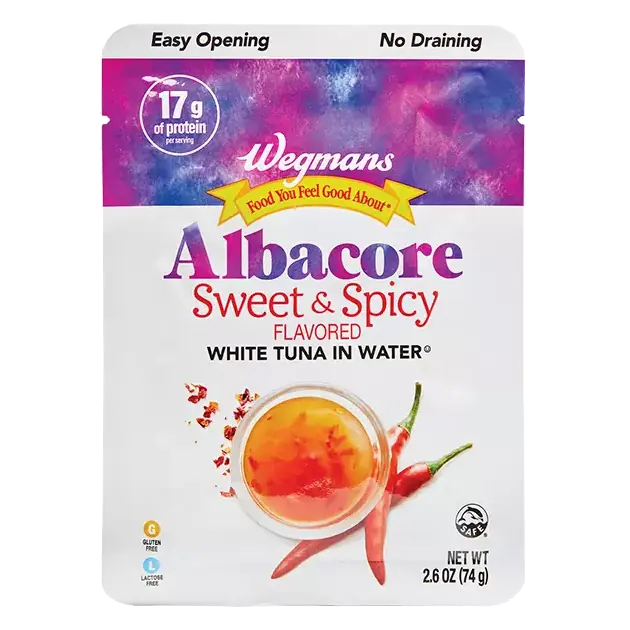 Sweet & Spicy Albacore White Tuna, Pouch
