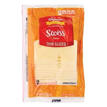 Swiss Cheese, Thin Sliced