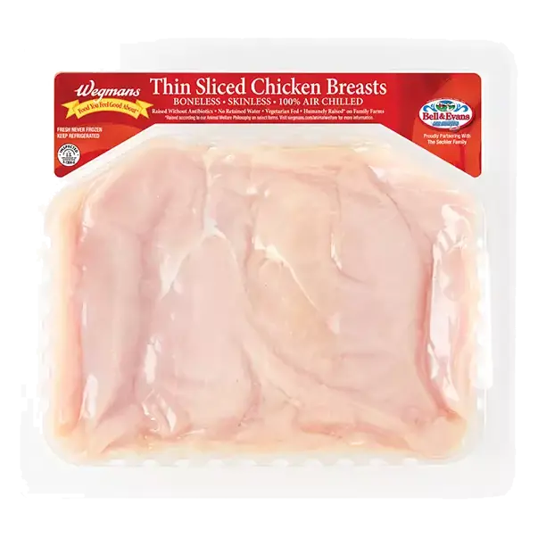 Thin Sliced Chicken Breast Cutlets, Raised without Antibiotics