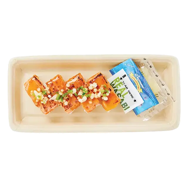 Torched King Salmon Oshizushi, 4 Pieces