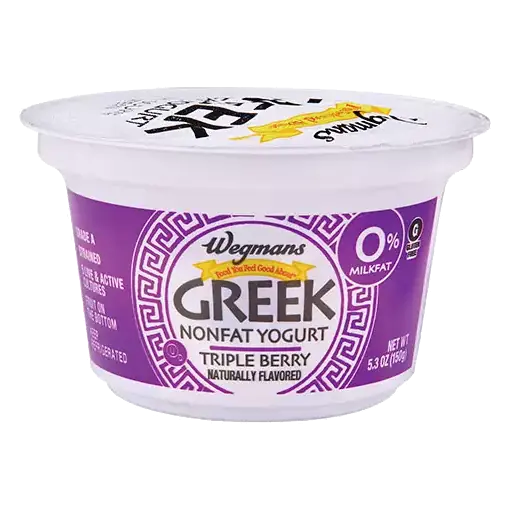 Triple Berry Fruit On the Bottom Nonfat Greek Strained Yogurt