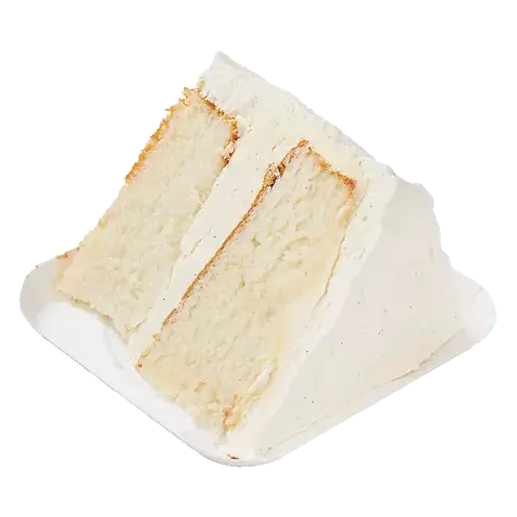 Ultimate White Cake Slice