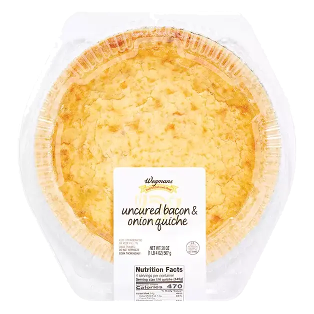Uncured Bacon & Onion Quiche