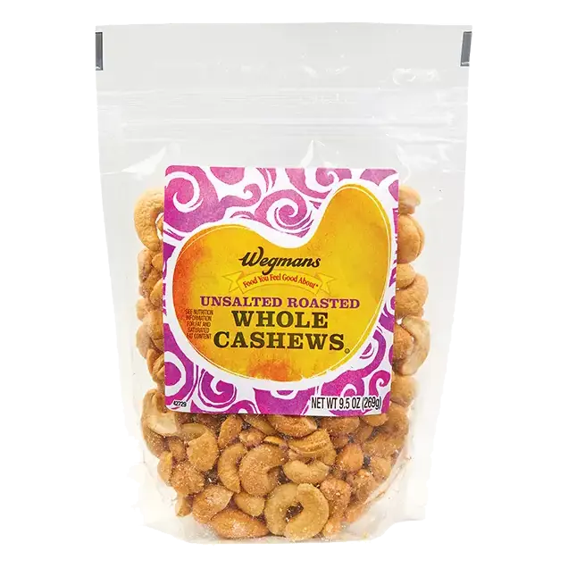 Unsalted Roasted Whole Cashews