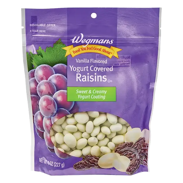 Vanilla Flavored Yogurt Covered Raisins