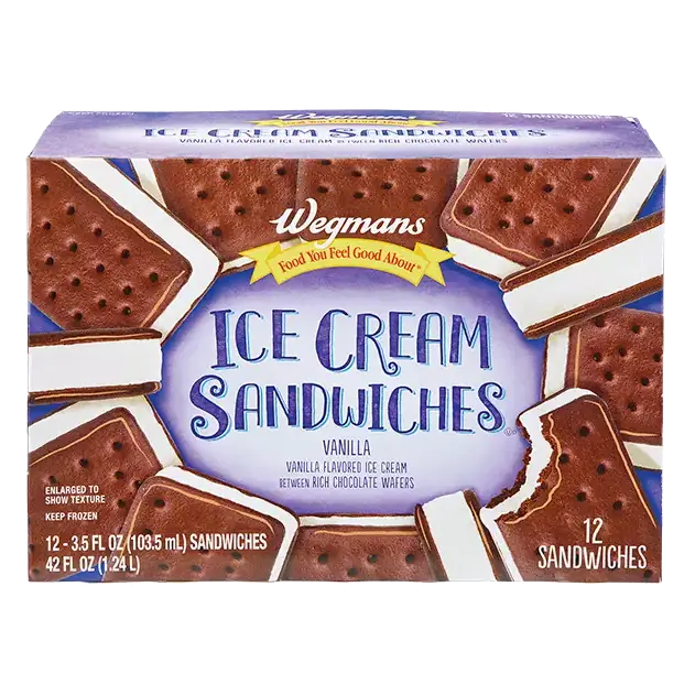 Vanilla Ice Cream Sandwiches, 12 Count