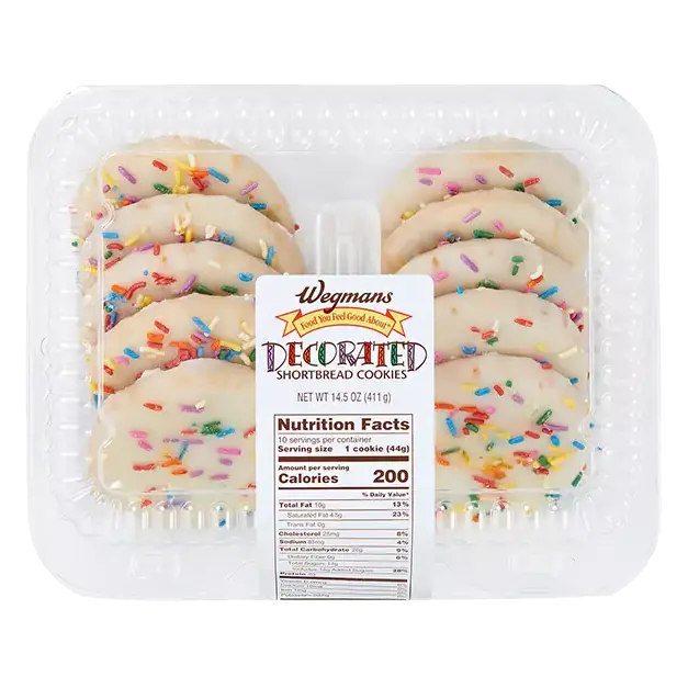 Vanilla Iced Decorated Shortbread Cookies