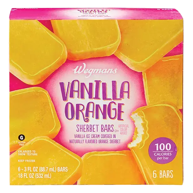 Vanilla Orange Sherbet Bars