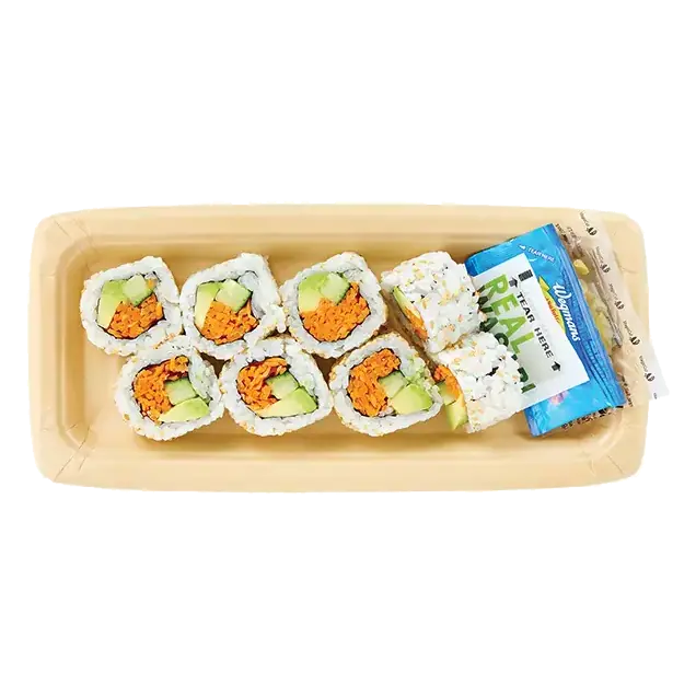 Vegetable Roll with White Rice (Vegetable Sushi)