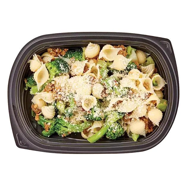 Vegetarian Pasta with Sausage Style Crumbles