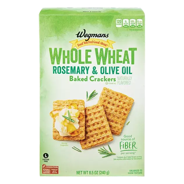 Whole Wheat Rosemary & Olive Oil Baked Crackers