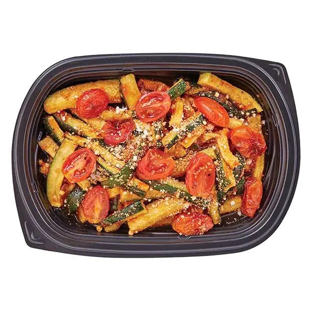 Zucchini Tomato Pesto Veggie Bowl