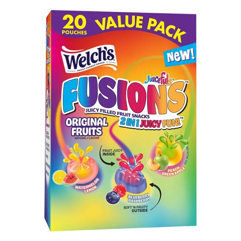 Welch's Juicefuls Fusions Fruit Snacks, 16oz/20ct