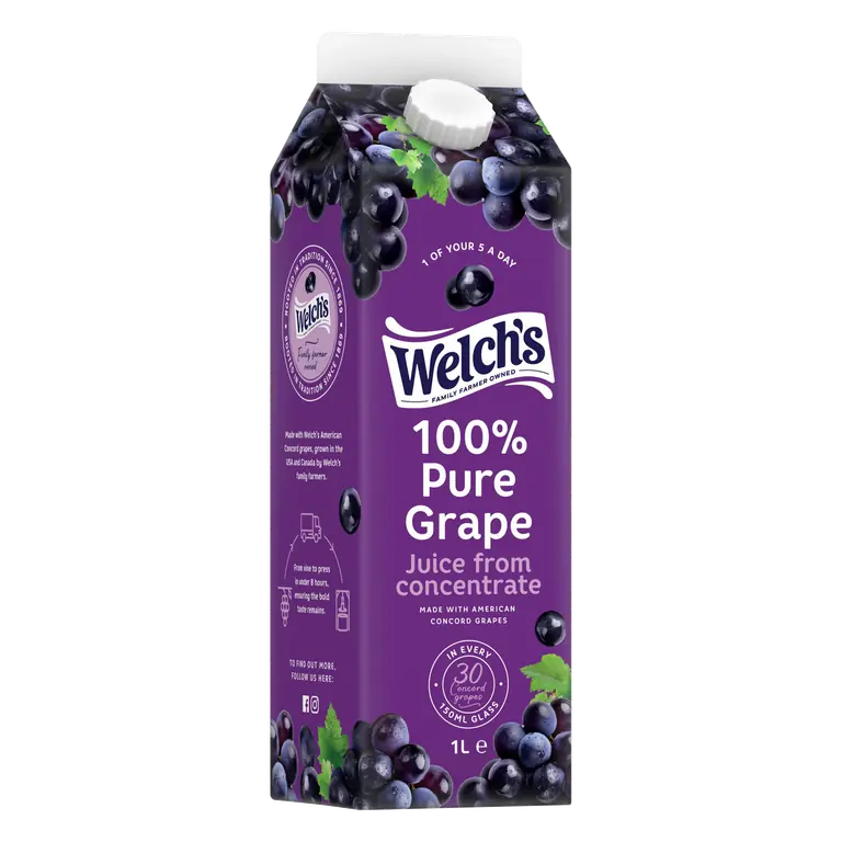 Welch's 100% Pure Grape Juice from Concentrate 1L