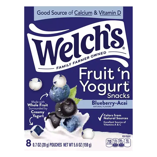 Blueberry-Acai Fruit 'N Yogurt Snacks