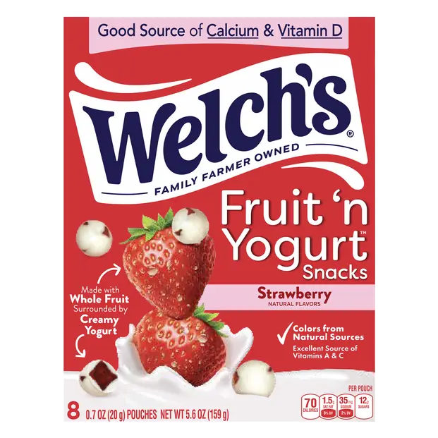 Fruit 'n Yogurt Snacks Strawberry - 8 ct