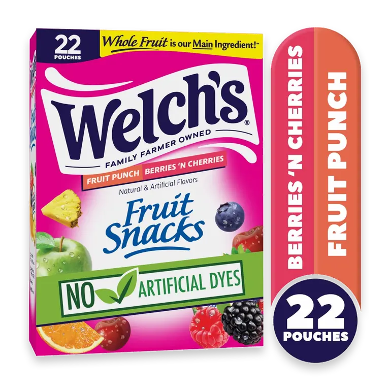 Fruit Punch & Berries 'N Cherries Fruit Snacks