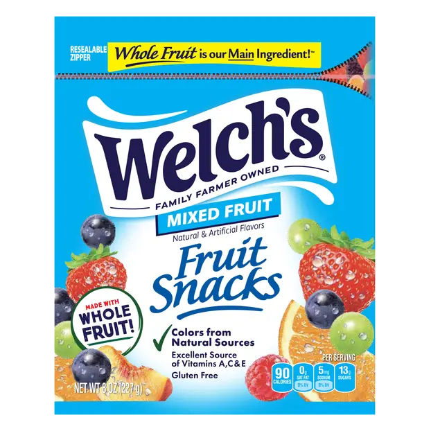 Gluten Free Mixed Fruit FLavored Fruit Snacks