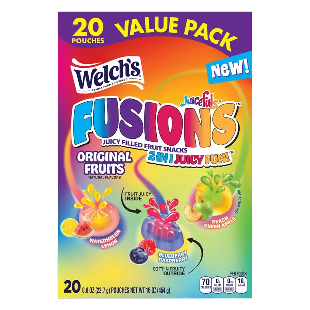 Juicefuls Fusions Juicy Filled Fruit Snacks - 20 ct
