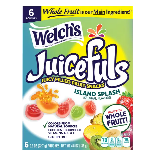 Juicefuls Island Splash Juicy Filled Fruit Snacks - 6 ct