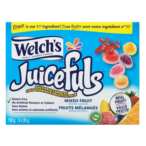 Juicefuls Juicy Fruit Snacks Mixed Fruit 6 x 25 g