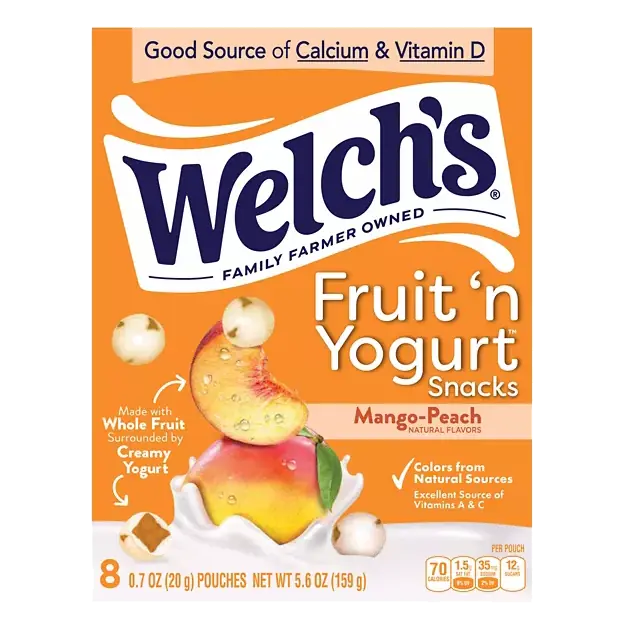 Mango-Peach Fruit 'N Yogurt Snacks