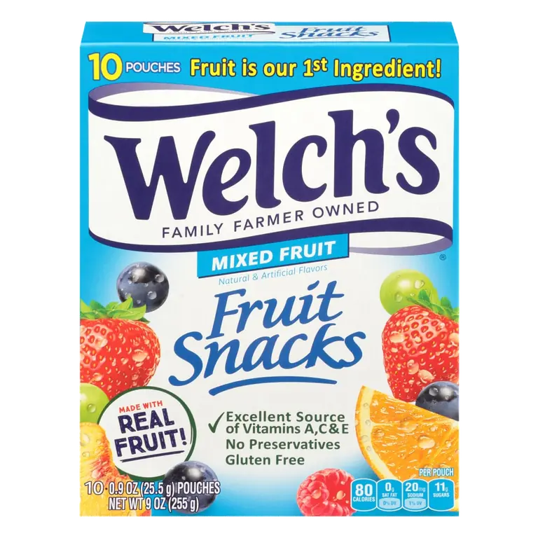 Mixed Fruit Snacks Pouches