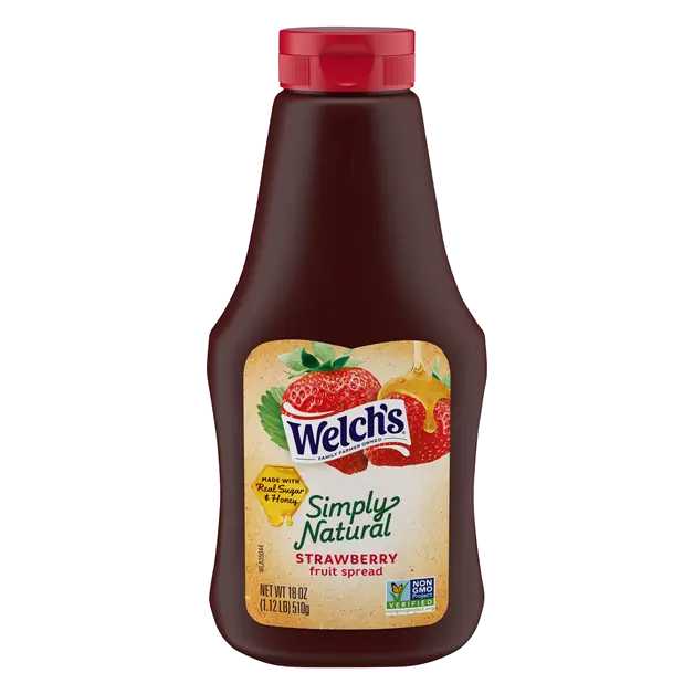 Natural Strawberry Fruit Spread Squeeze