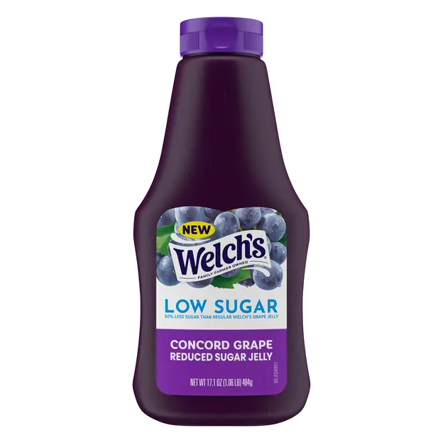 Reduced Sugar Concord Grape Jelly Squeeze