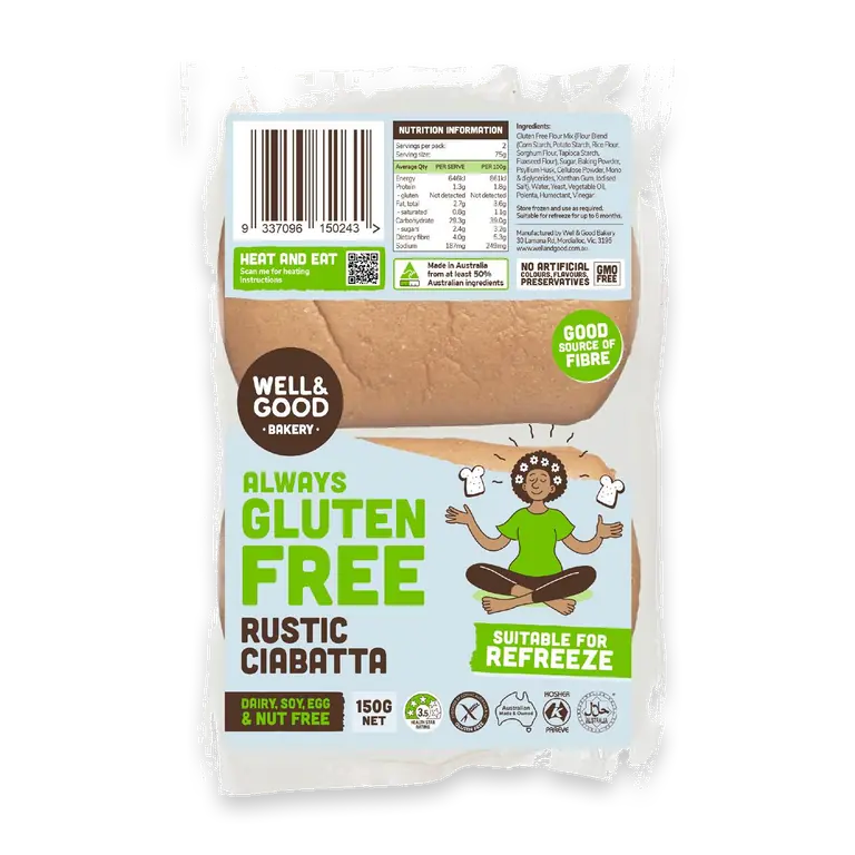Gluten Free Rustic Ciabatta Rolls