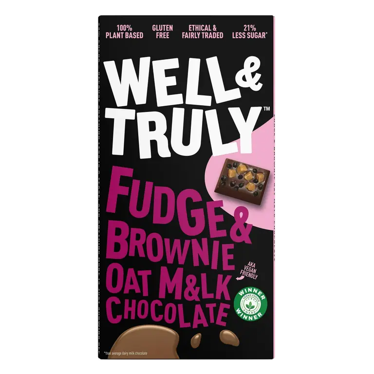 Fudge & Brownie Oat Milk Chocolate 90g