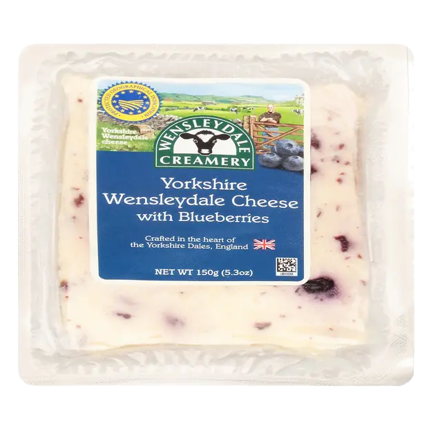 Wensleydale Creamery Cheese, Yorkshire Wensleydale With Blueberries
