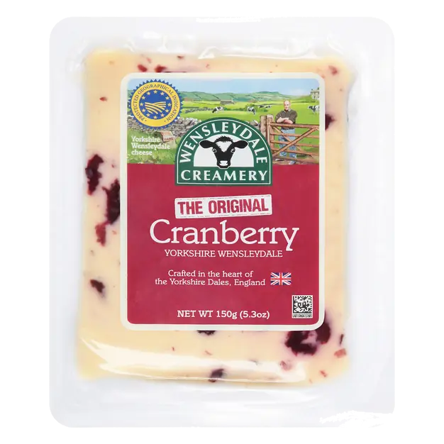 Imported Cranberry Yorkshire Wensleydale Cheese