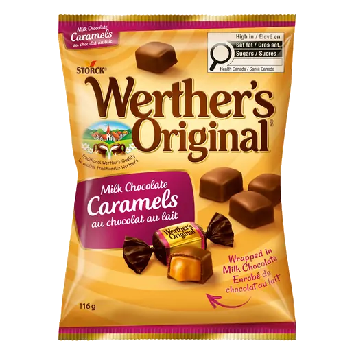 Werther's Original Milk Chocolate Covered Caramels 116 g