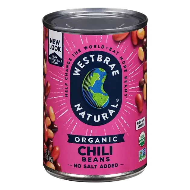 Organic No Salt Added Chili Beans