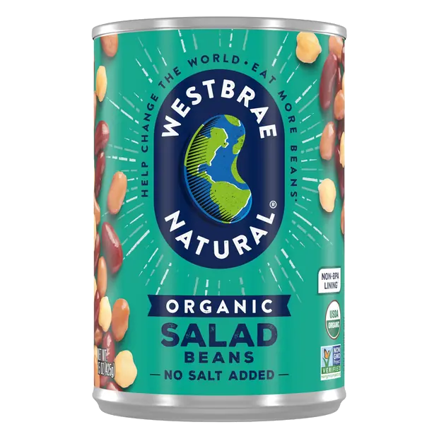 Organic No Salt Added Salad Beans