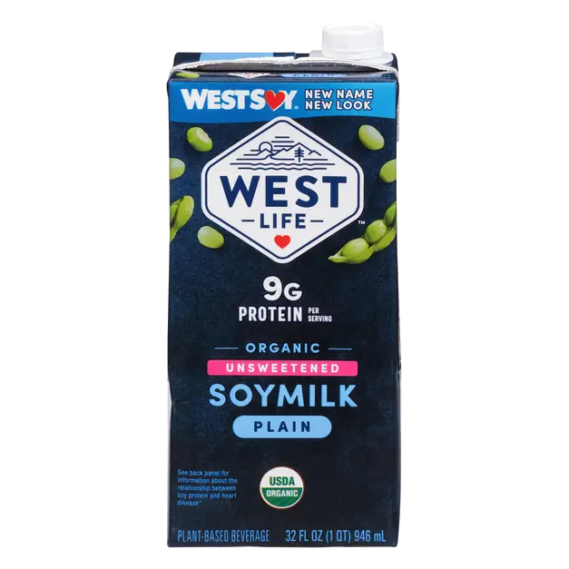 Organic Non Dairy Unsweetened Soymilk Shelf Stable