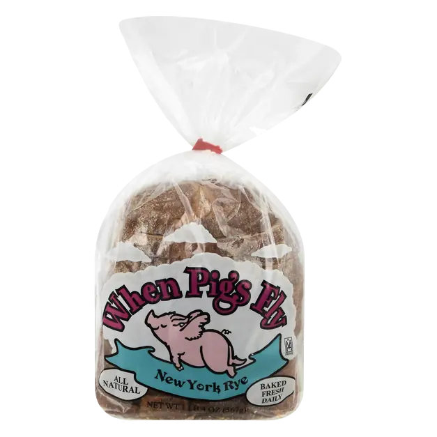 Natural New York Rye Sliced Bread Loaf with Seeds