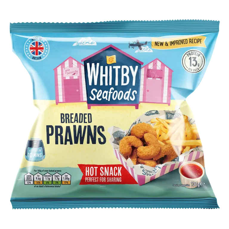 Whitby Seafoods Breaded Prawns 132g