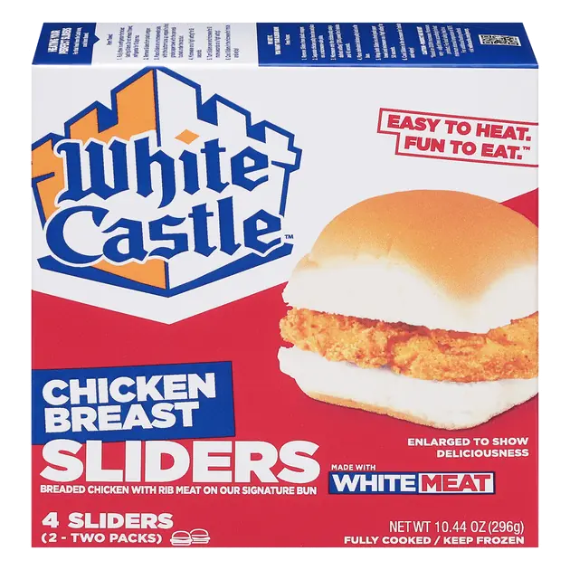 White Castle Microwavable Chicken Breast Sandwiches 4 ct Box