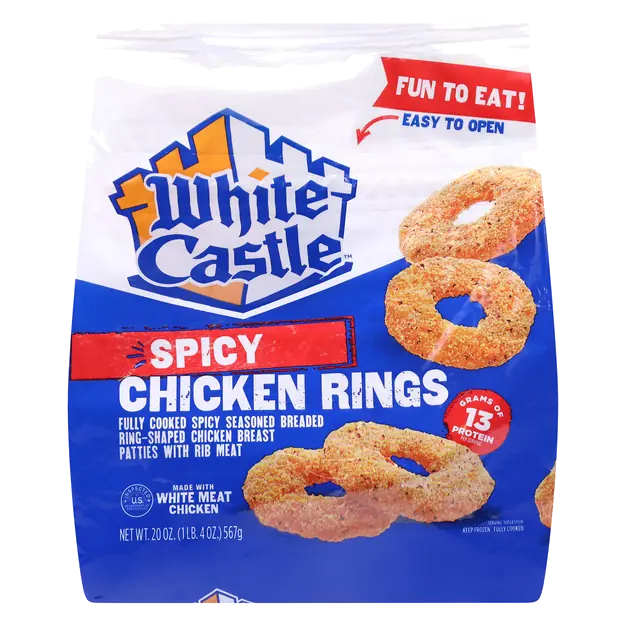 Spicy Breaded Chicken Rings Frozen