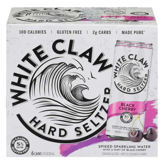 Hard Seltzer Black Cherry Gluten Free - 6 pk
