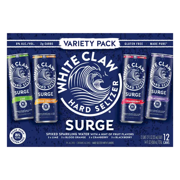 Hard Seltzer Surge Variety Pack - 12 pk