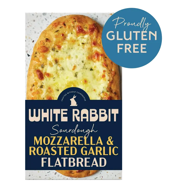 210g Mozzarella & Roasted Garlic Gluten Free Flatbread