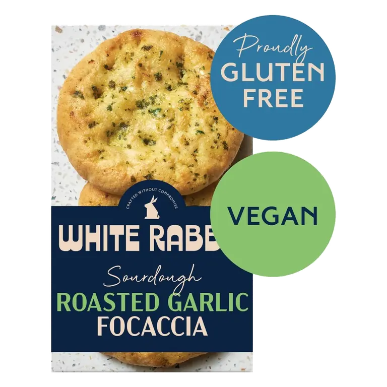 Gluten Free Roasted Garlic Focaccia 2x125g