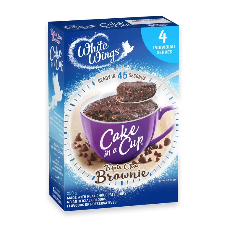 Cake In A Cup Triple Choc Brownie