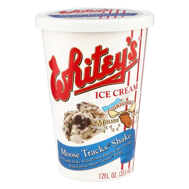 Whitey's Ice Cream Moose Tracks Shake
