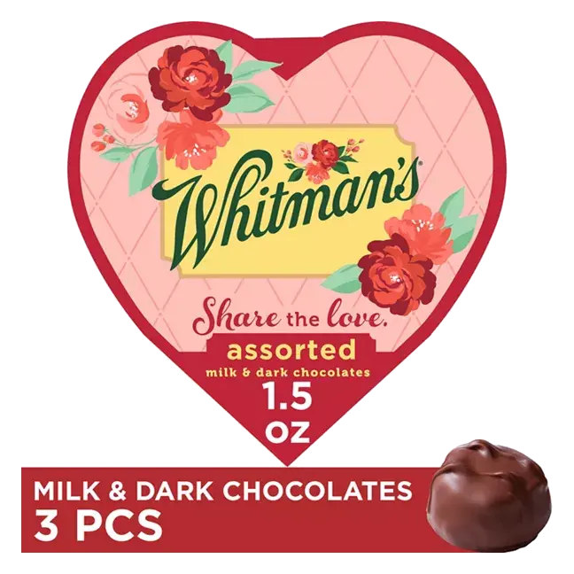 Valentine's Day Assorted Milk & Dark Chocolate Heart Gift Box